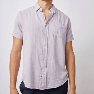Rails Men’s Fairfax Short Sleeve Shirt in Lavender